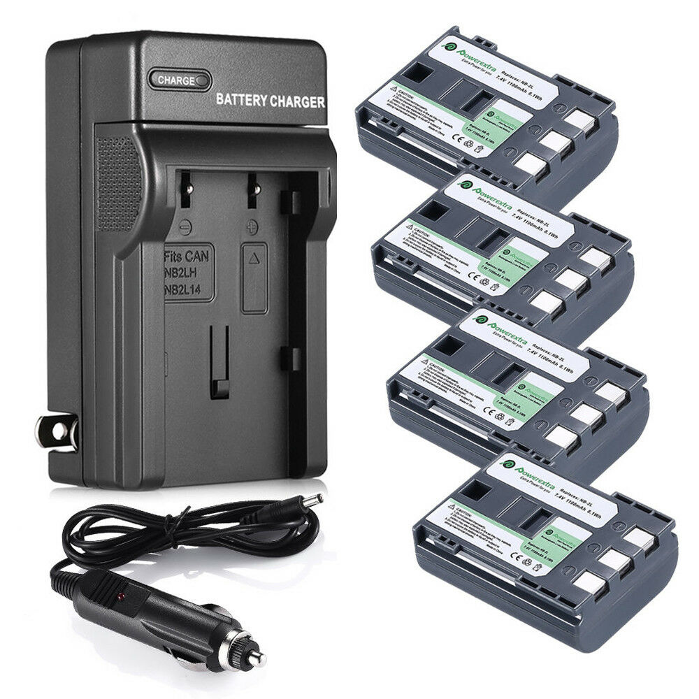 Nb-2lh Nb-2l Battery & Charger For Canon Rebel Xt Xti Eos 350d Powershot S30